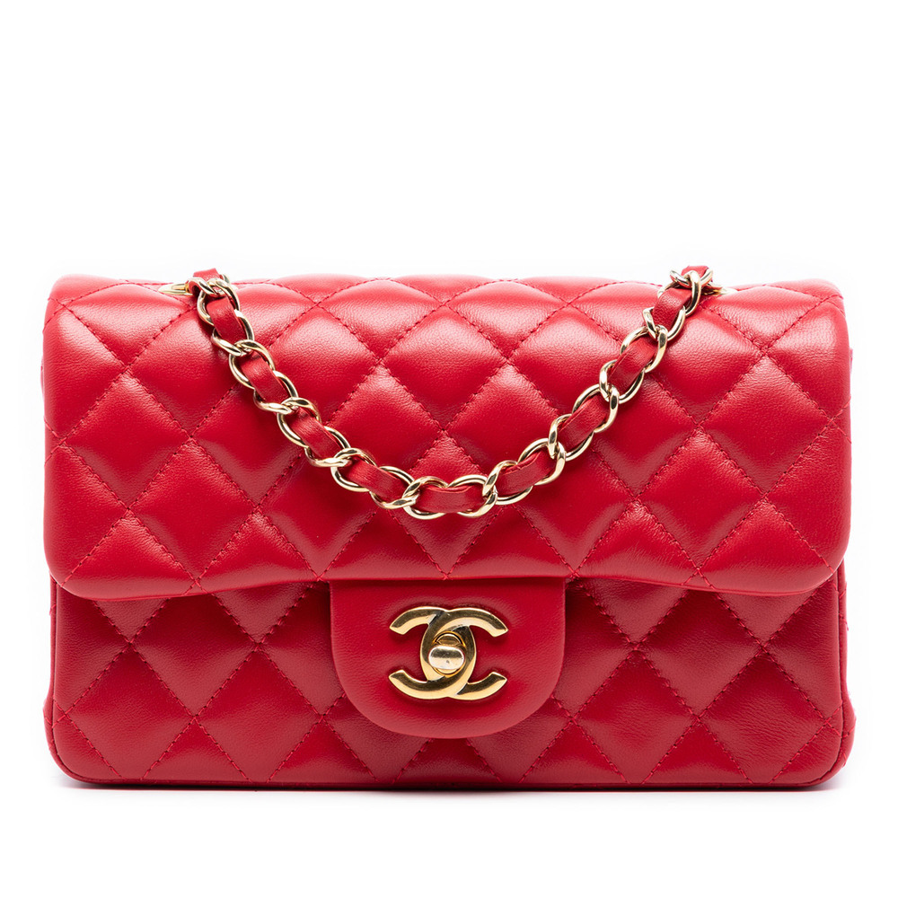 Pre-Loved Chanel Mini Rectangular Classic Lambski… - image 1